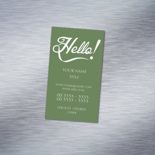 こんにちは – Tree Top マグネット名刺 (インサイチュ)