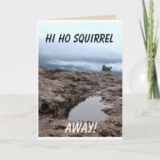 こんにちはHo遠くになリス! 空白のな挨拶状 カード