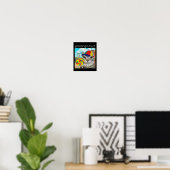 こんにちはHuzz面白いGen+Z+Gen+Alphaスラングミーム ポスター (ホームオフィス)
