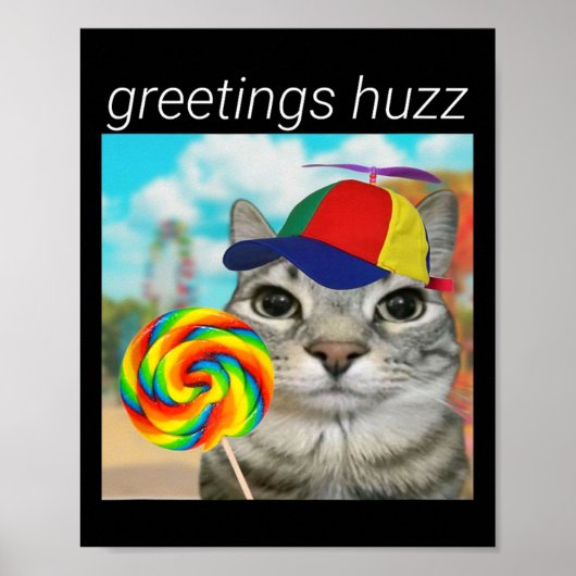 こんにちはHuzz面白いGen+Z+Gen+Alphaスラングミーム ポスター (正面)