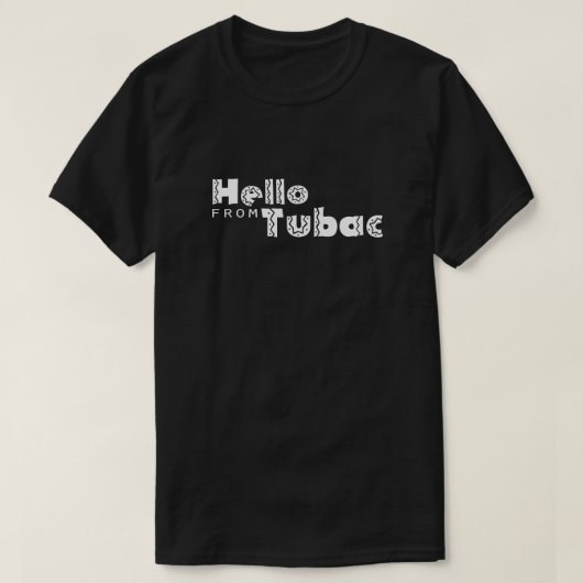 こんにちはTubacから Tシャツ (デザイン正面)