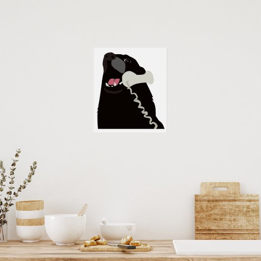 こんにちはYESこれは犬の電話である ポスター (キッチン)