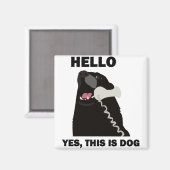 こんにちはYESこれは犬の電話である マグネット (正面/裏面)