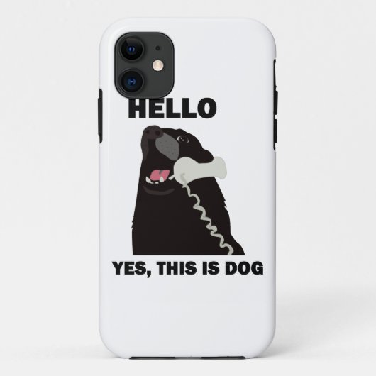 こんにちはYESはこれ犬です Case-Mate iPhoneケース (裏面)