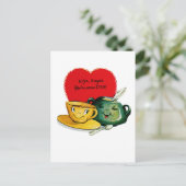 こんにちわ砂糖、あなたはお皿! ポストカード (スタンド正面)