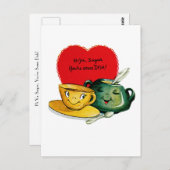 こんにちわ砂糖、あなたはお皿! ポストカード (正面/裏面)