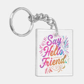 こんにちわ キーホルダー (正面左)