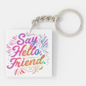 こんにちわ キーホルダー (裏面)