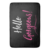 「こんにちわ!」 バスマット (正面縦)