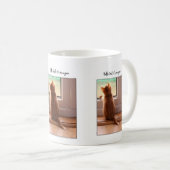こんにちわ、窓の子猫 コーヒーマグカップ (正面右)
