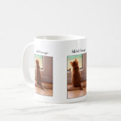 こんにちわ、窓の子猫 コーヒーマグカップ (正面左)