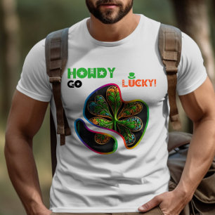 こんばんはラッキー!- Green Glow Danceパーティー Tシャツ