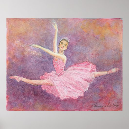 こんぺいとうの精の踊りアートプリント ポスター (正面)