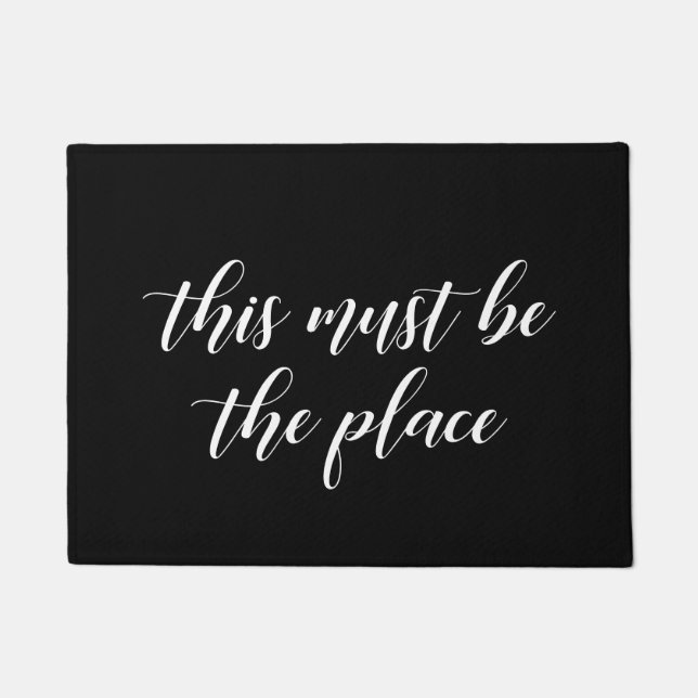 こエレガントこがその場に違いない ドアマット (正面)