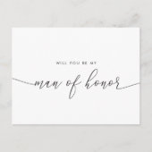 こエレガントの素朴レースは僕の名誉の男だ インビテーションポストカード (正面)