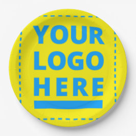 こカスタマイズこのテキストまたはロゴ ペーパープレート