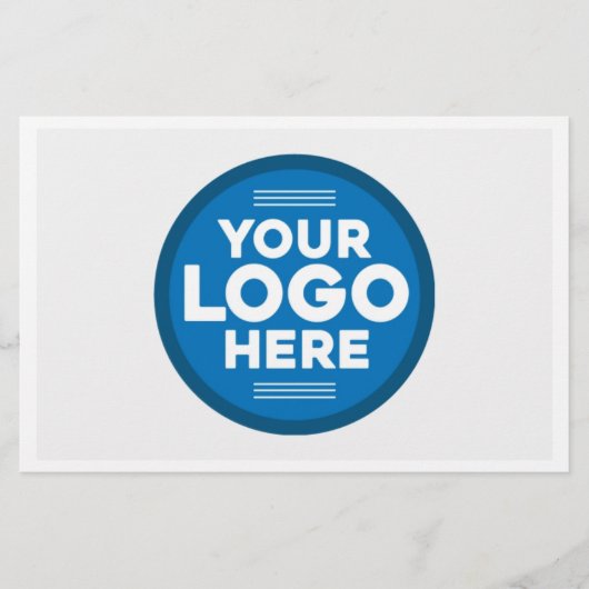 こカスタマイズこのテキストまたはロゴ 便箋 (正面)