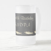 こカスタマイズこのハピー60th誕生日おじいちゃん フロストグラスビールジョッキ (正面右)