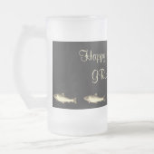 こカスタマイズこのハピー60th誕生日おじいちゃん フロストグラスビールジョッキ (左)
