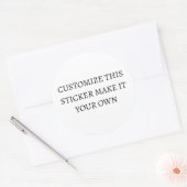 こカスタマイズのシールは自分のものにする ラウンドシール (封筒)