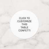 こカスタマイズのテーブル紙吹雪 コンフェッティ (スモール正面)