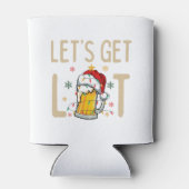 こカスタマイズのデザインはSanta Hatに火をつけよう 缶クーラー (裏面)