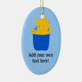 こカスタマイズのフフランスのリーのグラフィック セラミックオーナメント (右)