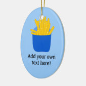 こカスタマイズのフフランスのリーのグラフィック セラミックオーナメント (左)