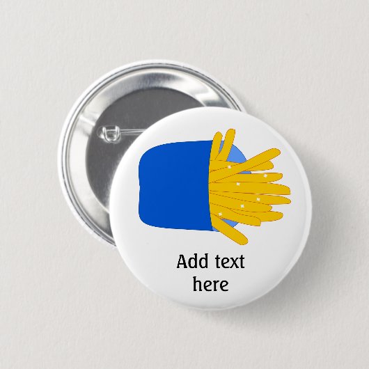 こカスタマイズのフフランスのリーのグラフィック 缶バッジ (正面&裏面)