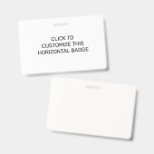 こカスタマイズの横型バッジ バッジ (表裏)