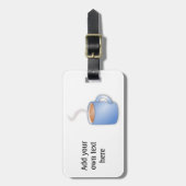 こカスタマイズのMug of Coffeeグラフィック ラゲッジタグ (正面縦)