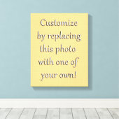 こカスタマイズれ!アートまたは写真の追加 キャンバスプリント (インサイチュ (ウッドフロア))