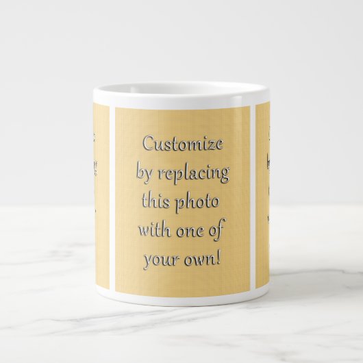 こカスタマイズれ!アートまたは写真の追加 ジャンボコーヒーマグカップ (正面)