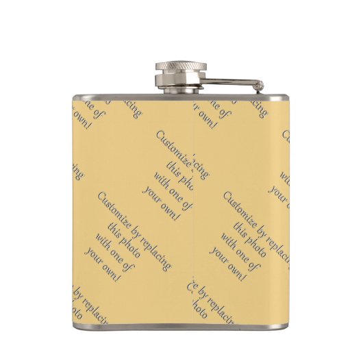 こカスタマイズれ!アートまたは写真の追加 フラスク (裏面)