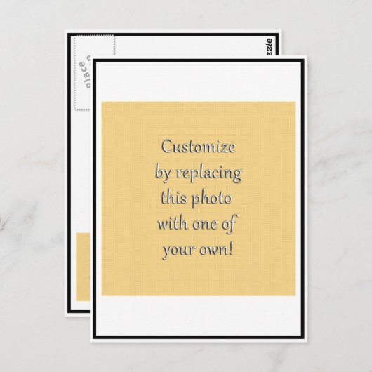 こカスタマイズれ！アートまたは写真の追加 ポストカード (正面/裏面)