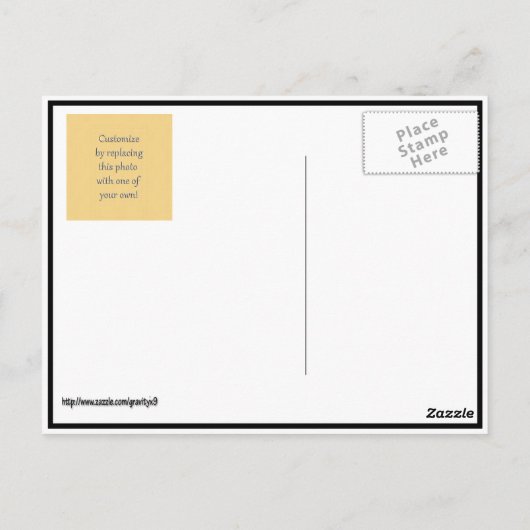 こカスタマイズれ!アートまたは写真の追加 ポストカード (裏面)