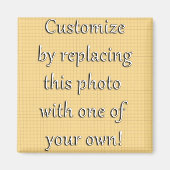 こカスタマイズれ！アートまたは写真の追加 マグネット (正面)