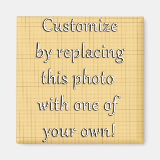 こカスタマイズれ！アートまたは写真の追加 マグネット (正面)