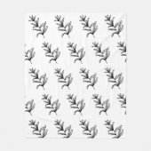 こシンプルこカスタムにロゴ フリースブランケット (正面)