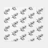 こシンプルこカスタムにロゴ フリースブランケット (正面(横))