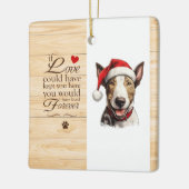 こパーソナライズされたこもしこ保では恋だ セラミックオーナメント (左)