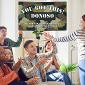 こパーソナライズされたこ得れ！ブートキャンプ別れ迷彩柄 横断幕