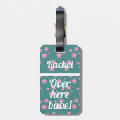 こパーソナライズされたこ |荷物おもしろいタグ ラゲッジタグ (裏面縦)