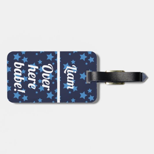 こパーソナライズされたこ |荷物おもしろいタグ ラゲッジタグ (裏面横)