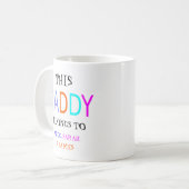 こパーソナライズされたのパパは コーヒーマグカップ (正面左)