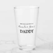 こパーソナライズされたのビールは タンブラーグラス (正面)