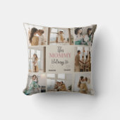 「こパーソナライズされたのママが飼っている」写真 | クッション (正面)