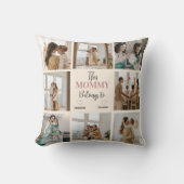 「こパーソナライズされたのママが飼っている」写真 | クッション (正面)