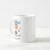 こパーソナライズされたの先生はマ退職したグ コーヒーマグカップ (正面左)