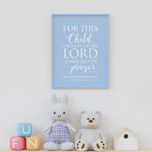 こパーソナライズされたの子に祈は男の赤ちゃん ポスター
